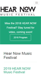 Mobile Screenshot of hearnowmusicfestival.com
