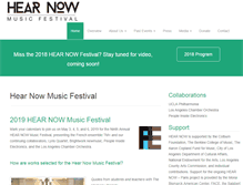 Tablet Screenshot of hearnowmusicfestival.com